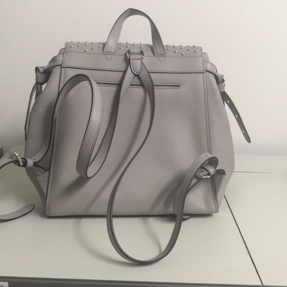 Mini Gray Studded Michael Kors Backpack - Picture 2 of 6
